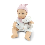 Детска кукла Moni Toys - Lovely Baby Bear, 30 сm, с рокля