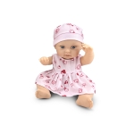 Кукла Moni Toys - Bear & Baby, С розова рокля, 30 cm