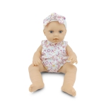 Детска кукла Moni Toys - Lovely Baby Bear, 30 сm, с рокля