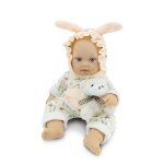 Детска кукла Moni Toys - Lovely Baby Bear, 30 сm, с рокля