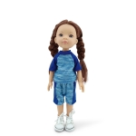 Детска кукла Moni Toys - Pretty Doll, Sport, 33 cm