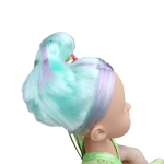 Детска кукла Moni Toys - Fairy Doll, 38 cm, с магическа пръчка, Синя