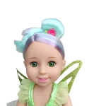 Детска кукла Moni Toys - Fairy Doll, 38 cm, с магическа пръчка, Синя