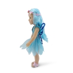 Детска кукла Moni Toys - Fairy Doll, 38 cm, с магическа пръчка, Синя