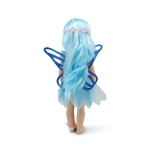 Детска кукла Moni Toys - Fairy Doll, 38 cm, с магическа пръчка, Синя