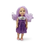 Детска кукла Moni Toys - Fairy Doll, 38 cm, Виолет