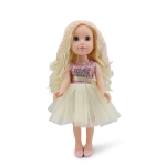 Кукла Moni Toys - Darling Doll, 46 сm, С жълта рокля