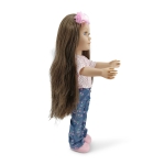 Кукла Moni Toys - Pretty Girl, 46 cm, С дънки