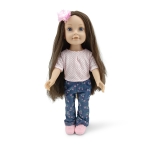 Кукла Moni Toys - Pretty Girl, 46 cm, С дънки