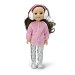 Кукла Moni Toys - Fairy Doll, Със зимно облекло, 38 cm