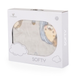 Бебешко одеяло Cangaroo - Softy Lovely day, 110 x 140 сm, Сиво