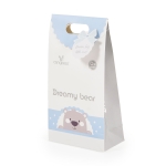 Бебешко одеяло Cangaroo - Dreamy bear, 75 х 100 cm, Синьо