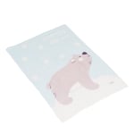 Бебешко одеяло Cangaroo - Dreamy bear, 75 х 100 cm, Синьо