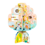 Дървена игра с активности Moni Toys - Дърво