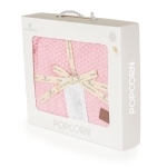 Детско одеяло Cangaroo - Popcorn, 80 х 100 cm, Сиво