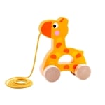 Дървена играчка за дърпане Tooky Toy - Giraffe