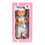 Детска кукла Moni Toys - С биберон и шише, 36 сm