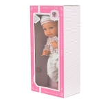 Реалистична кукла Moni Toys - С биберон и шише, 36 сm