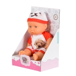 Кукла Moni Toys - С боди и шапка, 20 cm