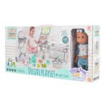 Комплект Tutu love - Кукла с количка, кошара и стол, 36 сm