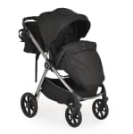 Бебешка количка 3 в 1 Cangaroo - Unique, Carbon Black