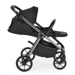 Бебешка количка 3 в 1 Cangaroo - Unique, Carbon Black