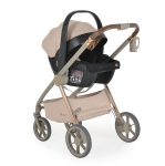 Бебешка количка 3 в 1 Cangaroo - Unique, Macadamia Beige
