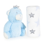 Бебешко одеяло с играчка Cangaroo - Unicorn rainbow, 90 х 75 cm