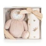 Бебешко одеяло с играчка Cangaroo - Bear, 90 х 75 cm, Grey