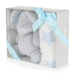 Бебешко одеяло с играчка Cangaroo - Unicorn rainbow, 90 х 75 cm