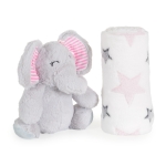 Бебешко одеяло с играчка Cangaroo - Unicorn rainbow, 90 х 75 cm