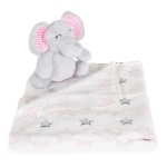 Бебешко одеяло с играчка Cangaroo - Unicorn rainbow, 90 х 75 cm