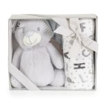 Бебешко одеяло с играчка Cangaroo - Unicorn rainbow, 90 х 75 cm