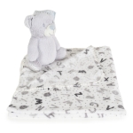 Бебешко одеяло с играчка Cangaroo - Unicorn rainbow, 90 х 75 cm