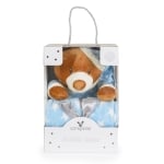 Бебешко одеяло с мека играчка Cangaroo - Addie Bear, 90 х 75 cm, Розово