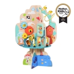 Дървена игра с активности Moni Toys - Дърво