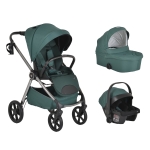Бебешка количка 3 в 1 Cangaroo - Unique, Pine Green