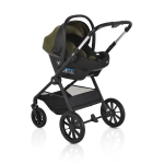 Бебешка количка 3 в 1 Cangaroo - Joker, Olive-Green