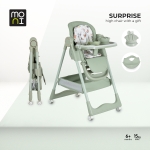 Столче за хранене Moni - Surprise, с подарък, Синьо