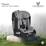 Столче за кола Cangaroo - Falcon, i-Size, 76-150 сm, Opal Grey