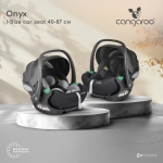 Кошница за кола Cangaroo - Onyx, i-Size, 40-87 cm, Black