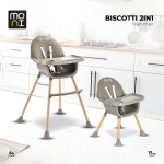 Столче за хранене 2 в 1 Moni - Biscotti, Сиво