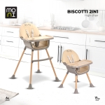 Столче за хранене 2 в 1 Moni - Biscotti, Розово