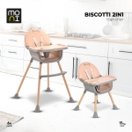 Столче за хранене 2 в 1 Moni - Biscotti, Розово