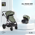 Бебешка количка 2 в 1 Moni - All Road, Black