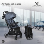 Лятна количка Cangaroo - Airwalk Cabin Size, Graystone