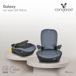 Седалка за кола Cangaroo - Galaxy, IsoFix, i-Size, 125-150 cm, Juniper-Green