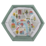 Бебешка кошара за игра Cangaroo - Playbox, Сива