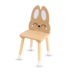 Дървена маса с 2 стола Moni Toys - Cute Bunny