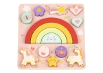 Дървен пъзел и игра за баланс 2 в 1 Hi Pando - Unicorn